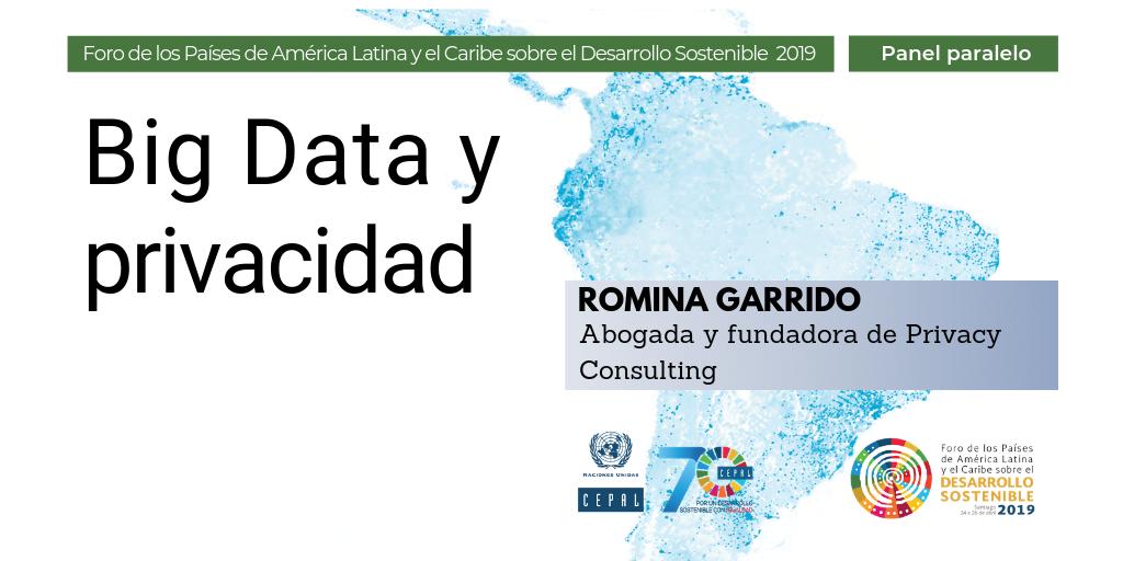 Big Data y privacidad: evento paralelo en el Foro Regional CEPAL. ODS 2019.